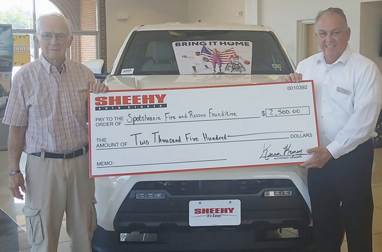 Read more about the article Sheehy Toyota of Fredericksburg Supports Spotsylvania Fire & Rescue with $2,500 Donation