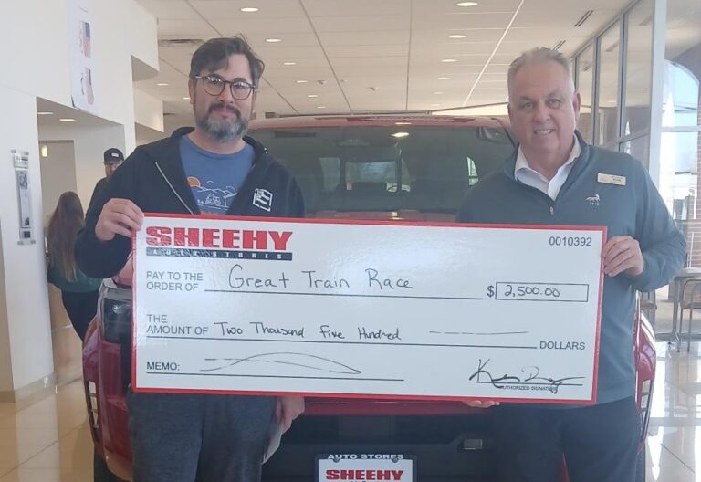 Read more about the article Sheehy Toyota of Fredericksburg Supports The Great Train Race with a $2,500 Donation