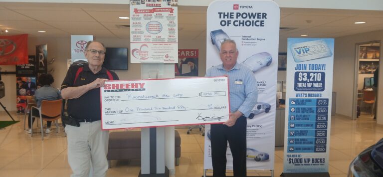 Read more about the article Supporting Our Local Heroes: Sheehy Toyota of Fredericksburg Donates to the Rappahannock Fraternal Order of Police