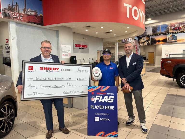 Read more about the article Sheehy Toyota of Laurel Donates $20,000 to Support Youth Sports Programs in Savage Community