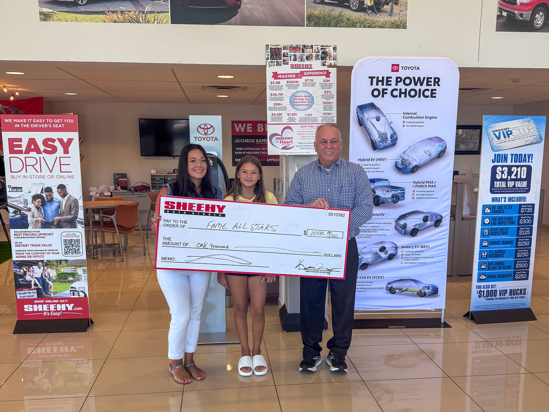 Read more about the article Sheehy Toyota of Fredericksburg Supports Young Athletes with Cheerleading Donation