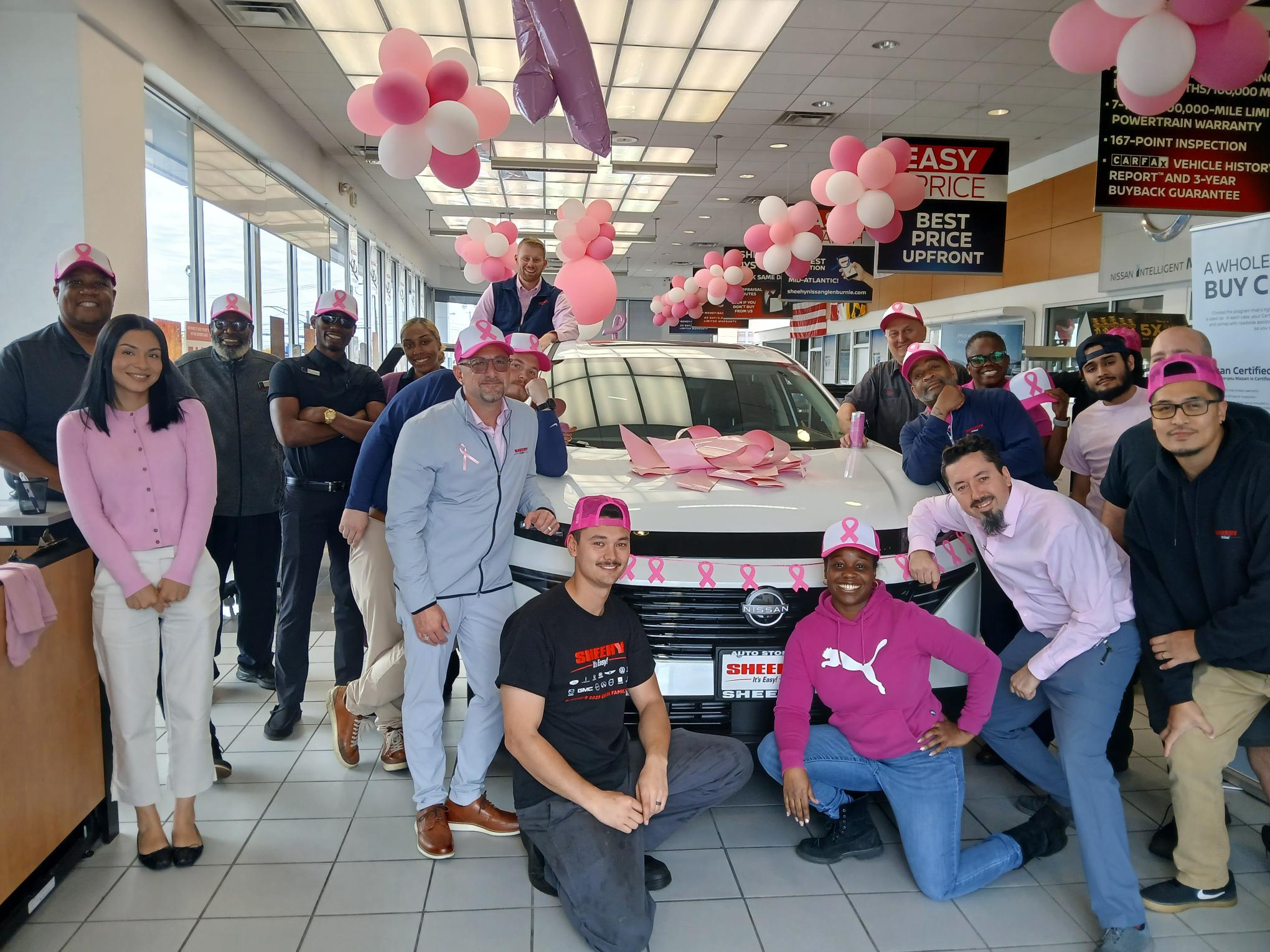 Read more about the article Sheehy Nissan of Glen Burnie Goes Pink for a Purpose
