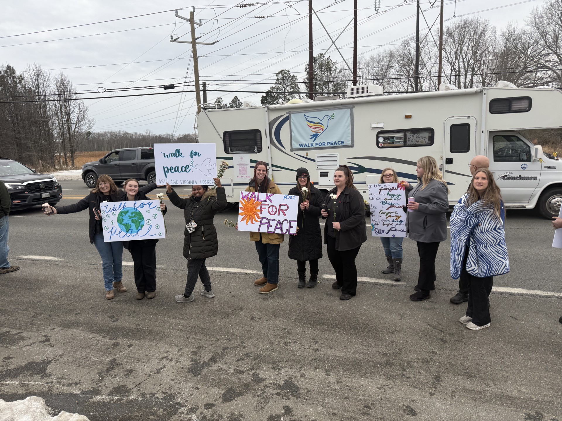 Read more about the article Sheehy Ford of Ashland Team Members Welcome Walk for Peace Participants